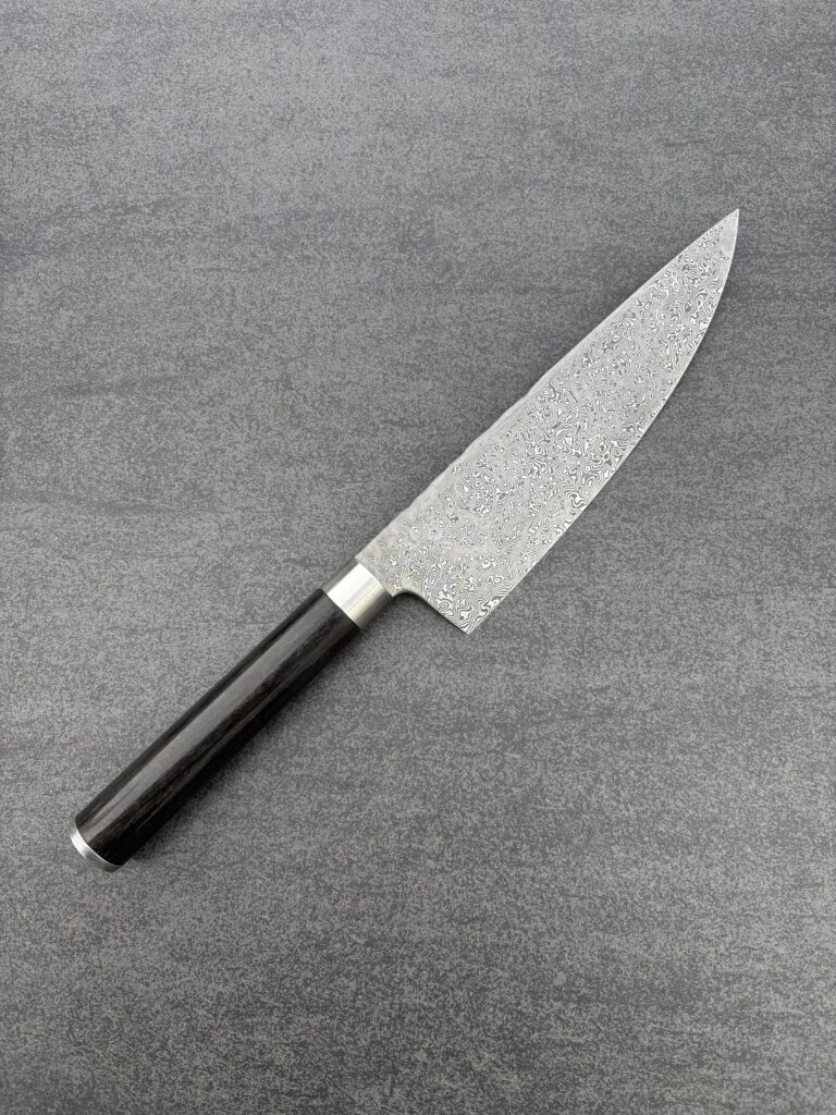 Kochmesser Ebenholz und wilder Damast